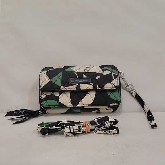 VERA BRADLEY IMPERIAL ROSE PATTERN - ALL-IN-ONE WRISTLET, WALLET, CROSSBODY BAG - Picture 1 of 6